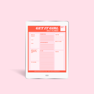 FREEBIE: Get It Girl Daily Planner Page