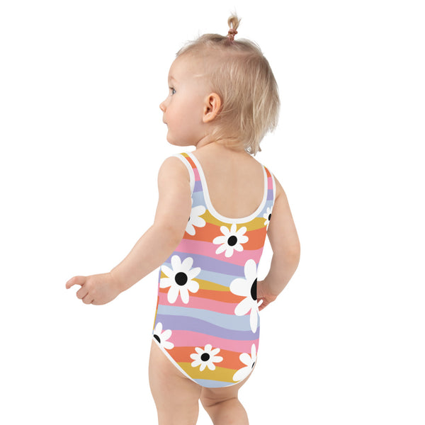 Riding the Flower Waves - Kids Swimsuit